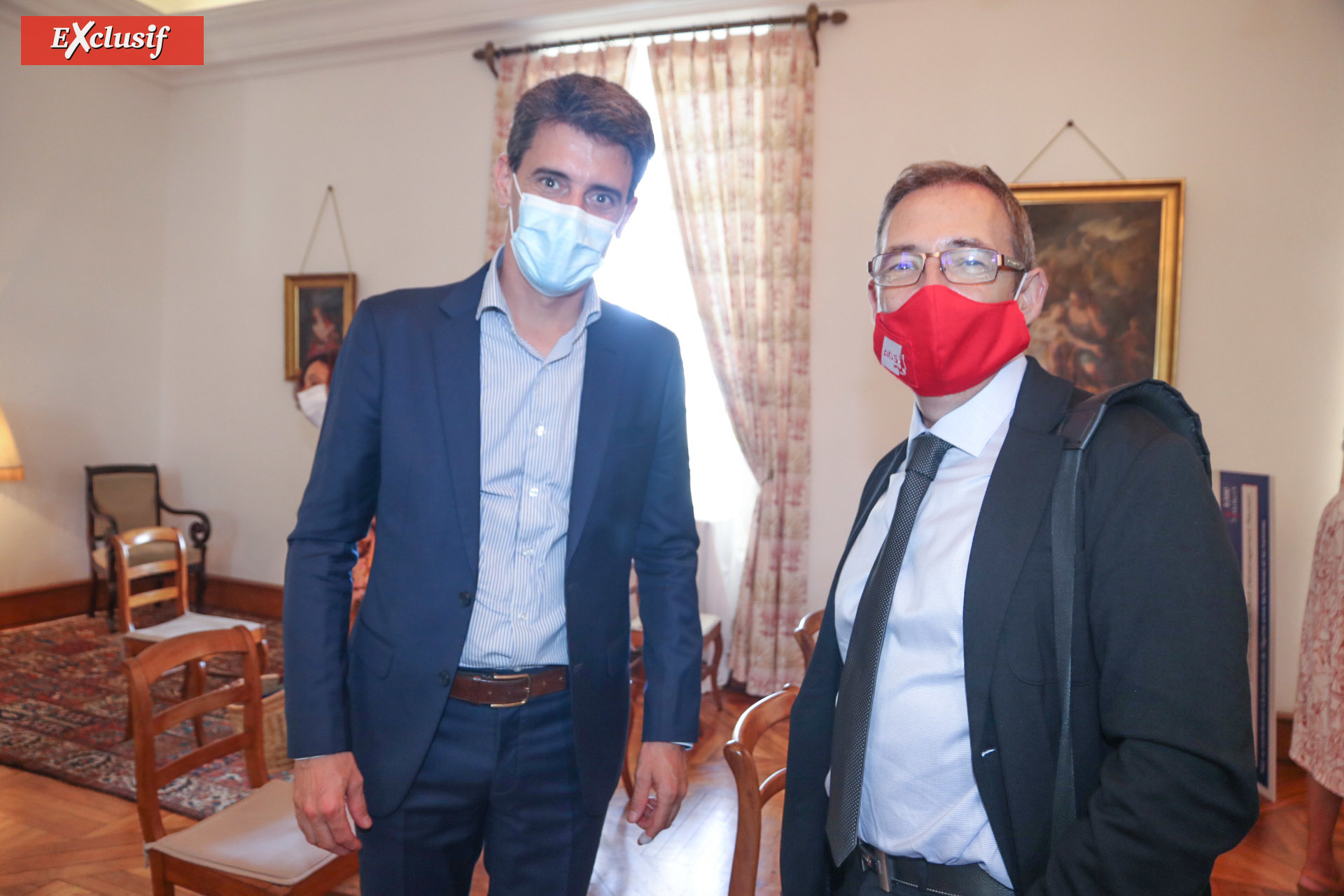 Nicolas Faivre et Philippe Giordanella, directeur général AGS Déménagements Réunion Nicolas Faivre et Philippe Giordanella, directeur général AGS Déménagements Réunion