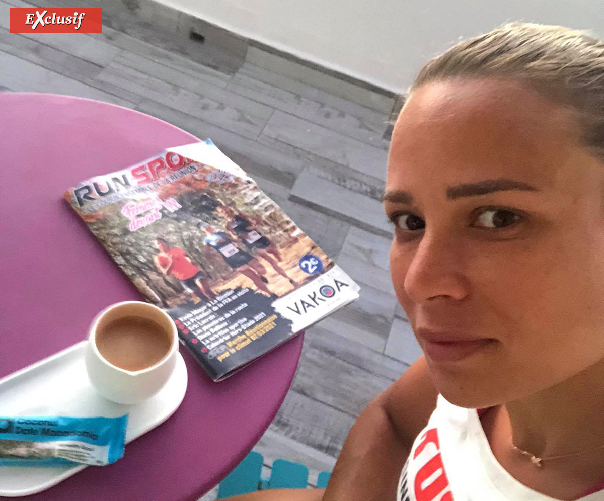 Laurence Servin-Fontaine se lève à 5h 30 du matin..Le petit café et Run Sport à portée de main