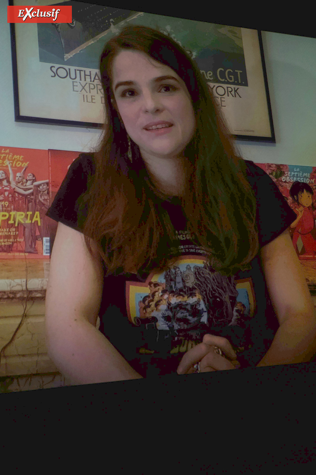 Noémie Luciani n'a pas pu se rendre à La Réunion, elle a envoyé un message vidéo Noémie Luciani n'a pas pu se rendre à La Réunion, elle a envoyé un message vidéo