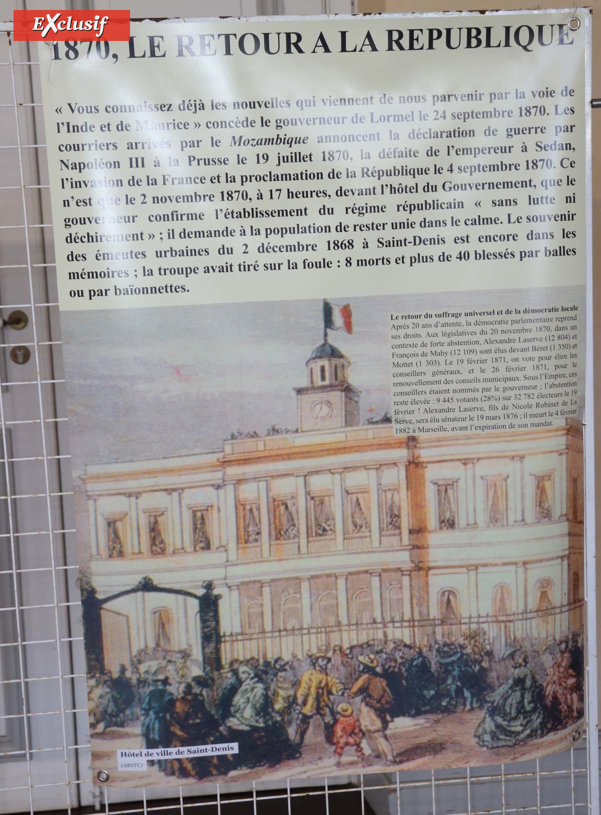 Société Membres Légion d'Honneur: conférence et expo sur la Départementalisation Société Membres Légion d'Honneur: conférence et expo sur la Départementalisation