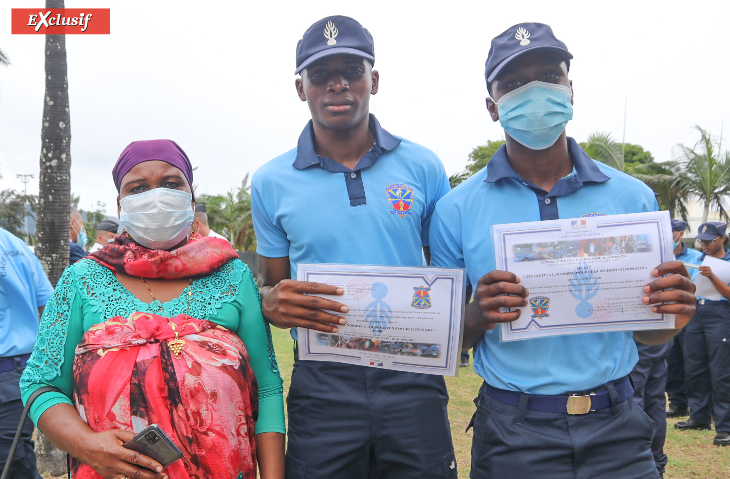 Gendarmerie Nationale: remise d'insignes et de brevets