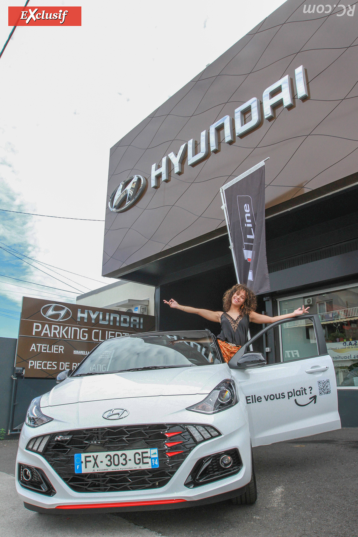 La belle Clara, artiste, a choisi Hyundai