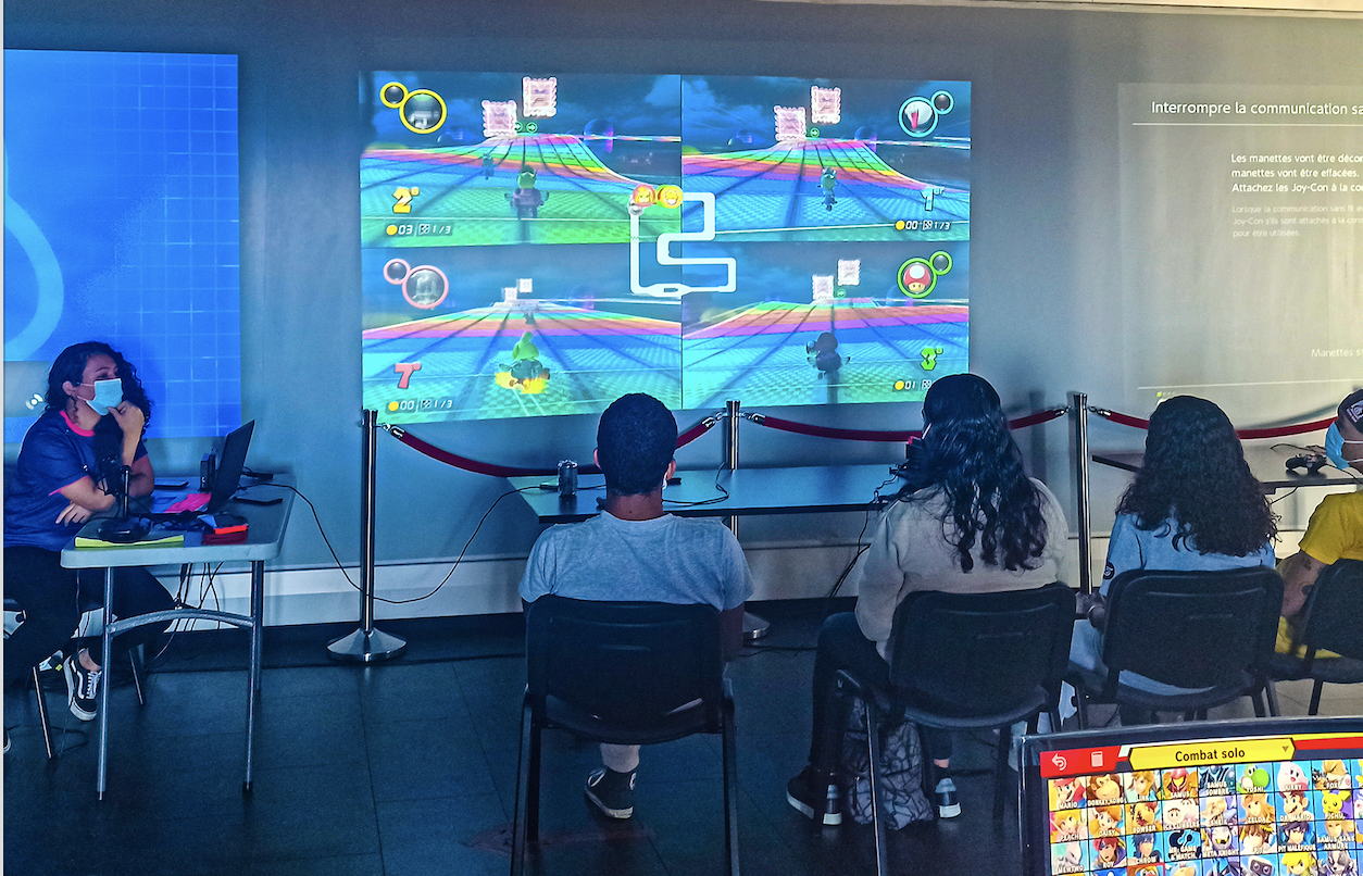 Mario Kart et Pokemon étaient au programme du tournoi