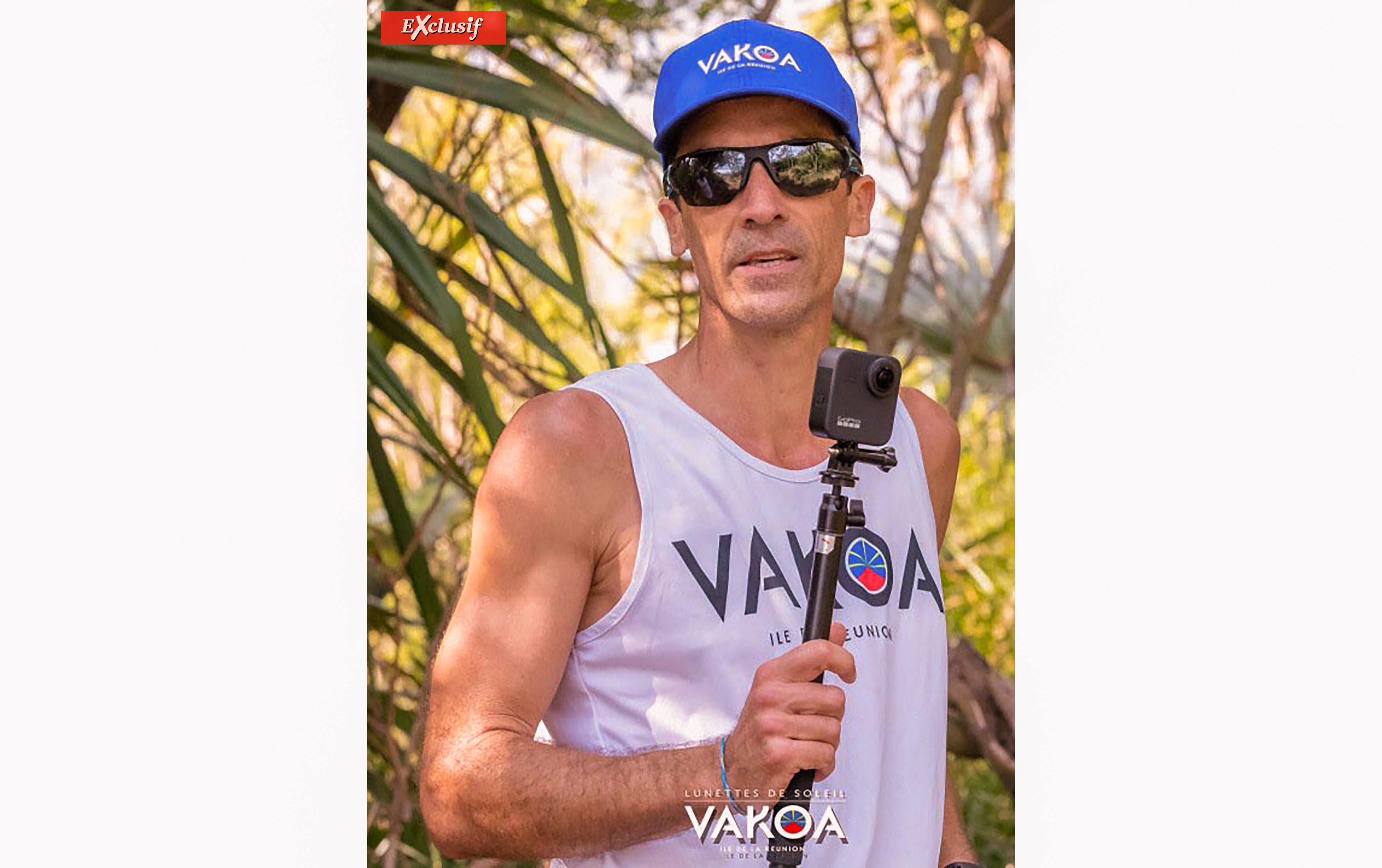 Alexis Hoareau de la Team Vakoa et de Band Yabs et qui est l'initiative de ce Challenge a parcouru les 32 km du Cilaos Run en 5h 46''