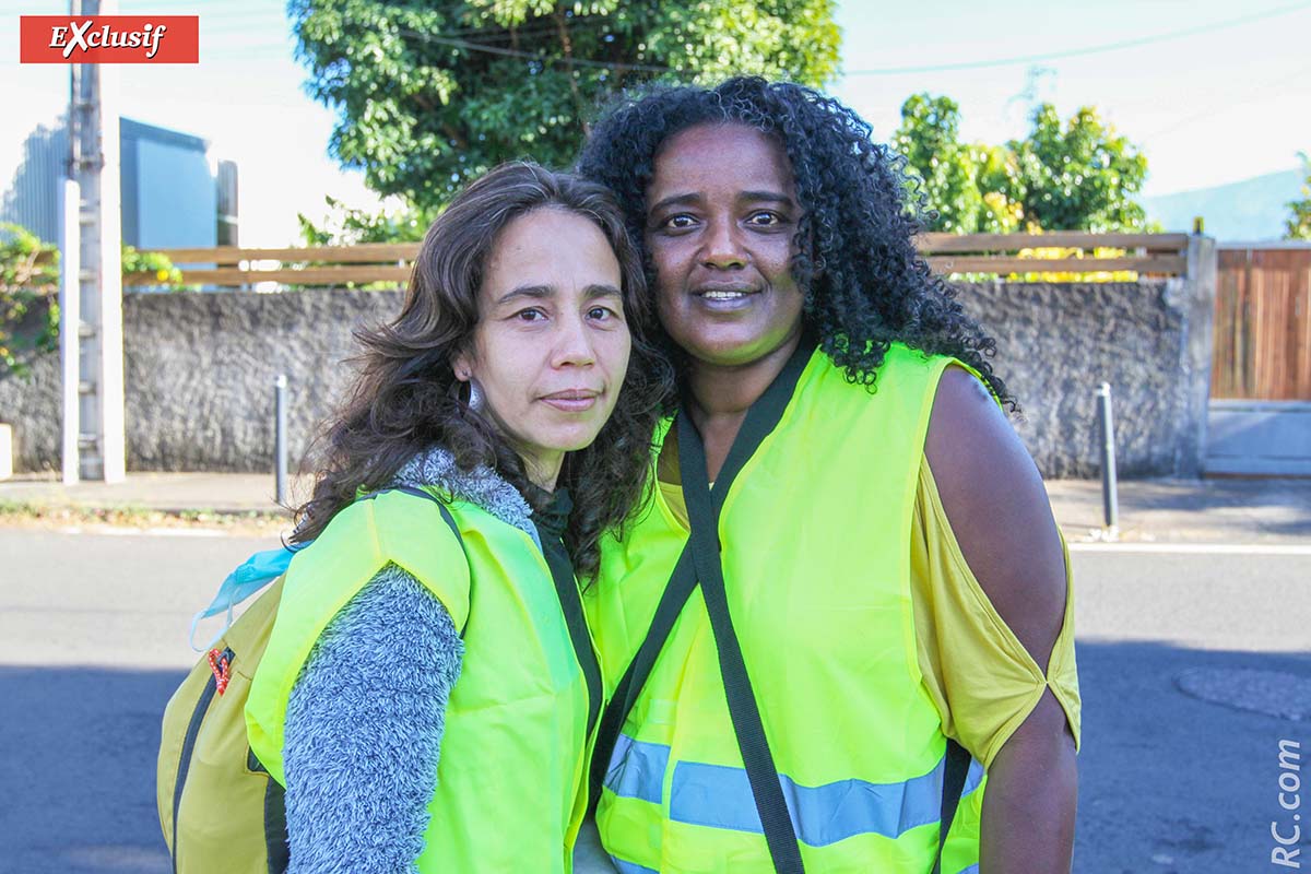 Stéphanie et Emmanuelle, bénévoles, ont apporté leur soutien à la manifestation