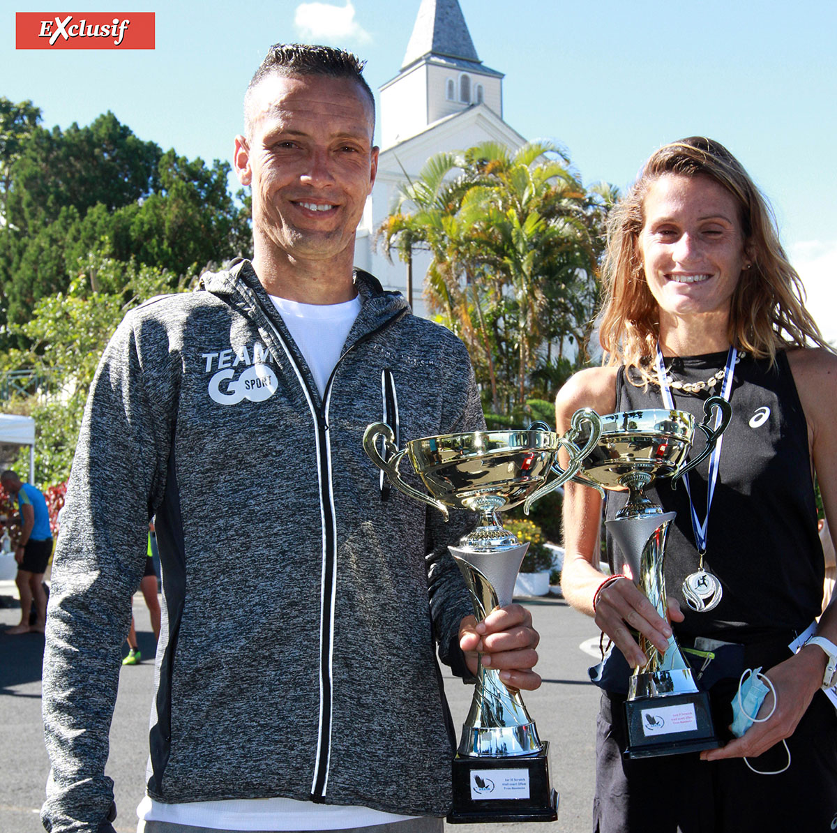Duo de champions avec Didier Barret et Victoria Devouge (Team VAKOA)