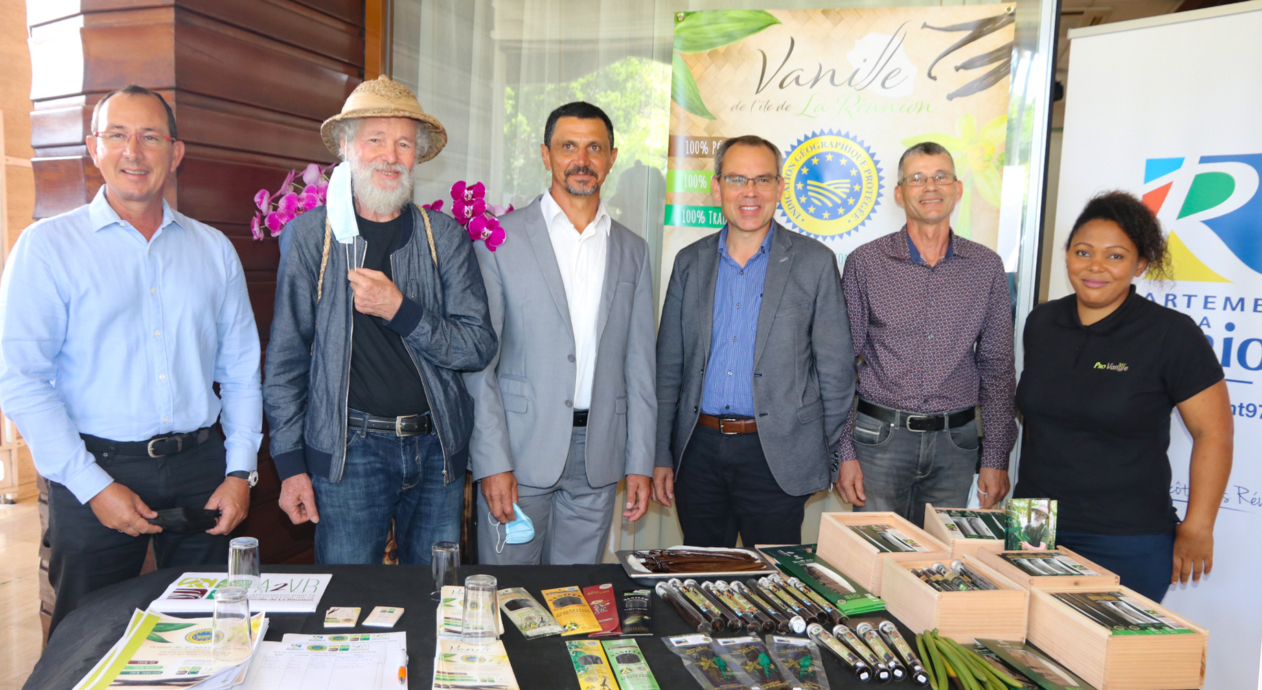 Serge Hoareau et les acteurs de la filière