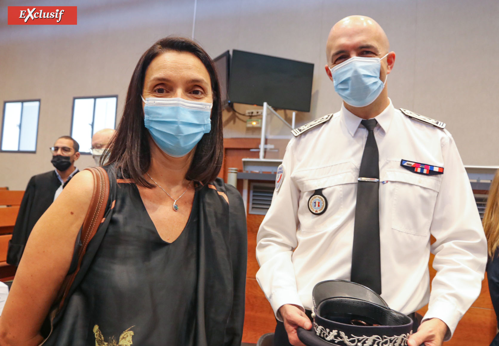 Valérie Lebreton, présidente du Tribunal Judiciaire de Saint-Pierre, et Laurent Fraysse, directeur départemental de la Sécurité Publique Valérie Lebreton, présidente du Tribunal Judiciaire de Saint-Pierre, et Laurent Fraysse, directeur départemental de la Sécurité Publique