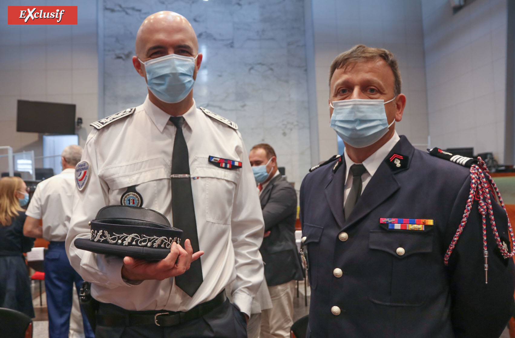 Laurent Fraysse, directeur départemental de la Sécurité Publique, et colonel Frédéric Leguillier, directeur du SDIS de La Réunion