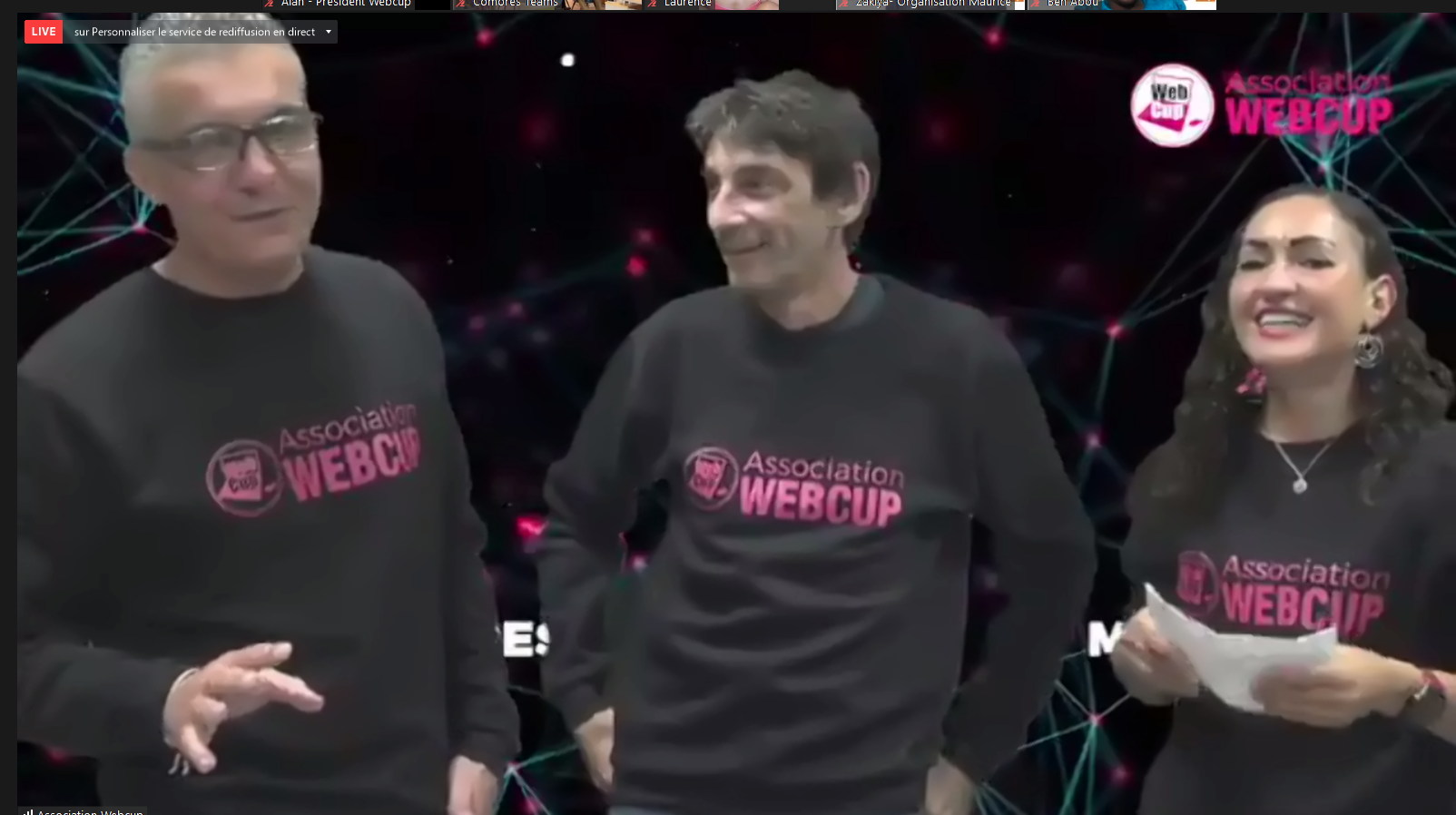 L'équipe d'animateurs de cette finale
