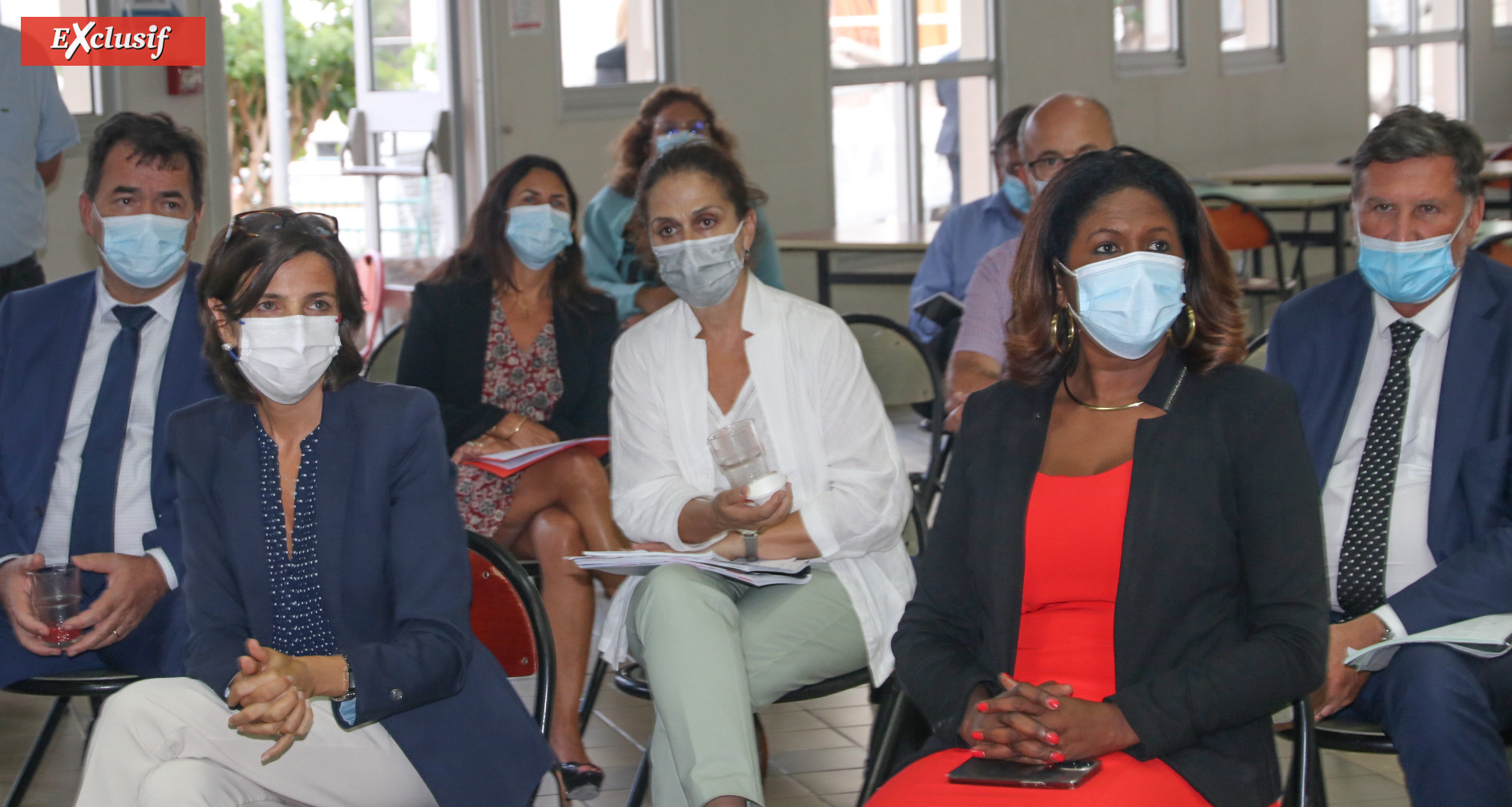 Nathalie Elimas, Secrétaire d'Etat, visite le futur internat du Lycée Brassens au Moufia Nathalie Elimas, Secrétaire d'Etat, visite le futur internat du Lycée Brassens au Moufia