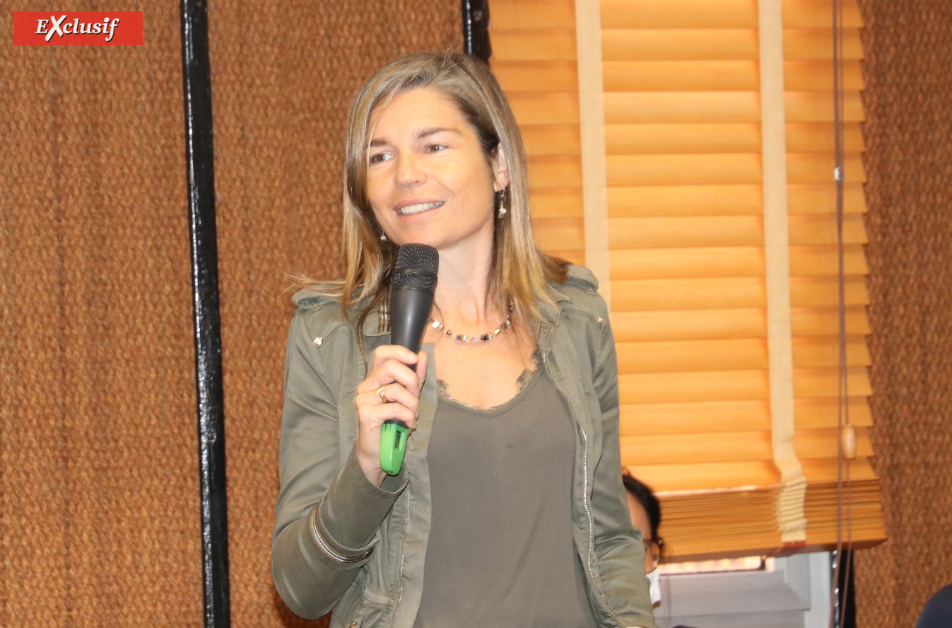 "Je suis fière de l'implantation de l'EM à La Réunion, étant moi-même une ancienne de l'EMN" a dit cette cheffe d'entreprise
