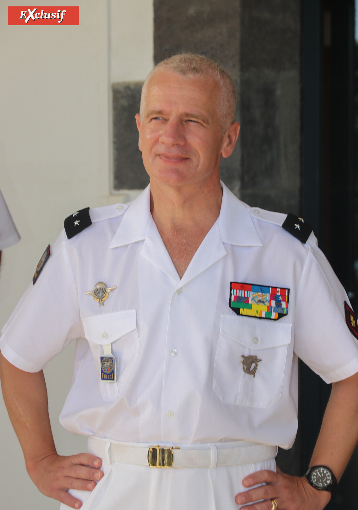 Le général Laurent Cluzel, commandant supérieur des Forces Armées dans la Zone Sud de l’Océan Indien (FAZSOI)