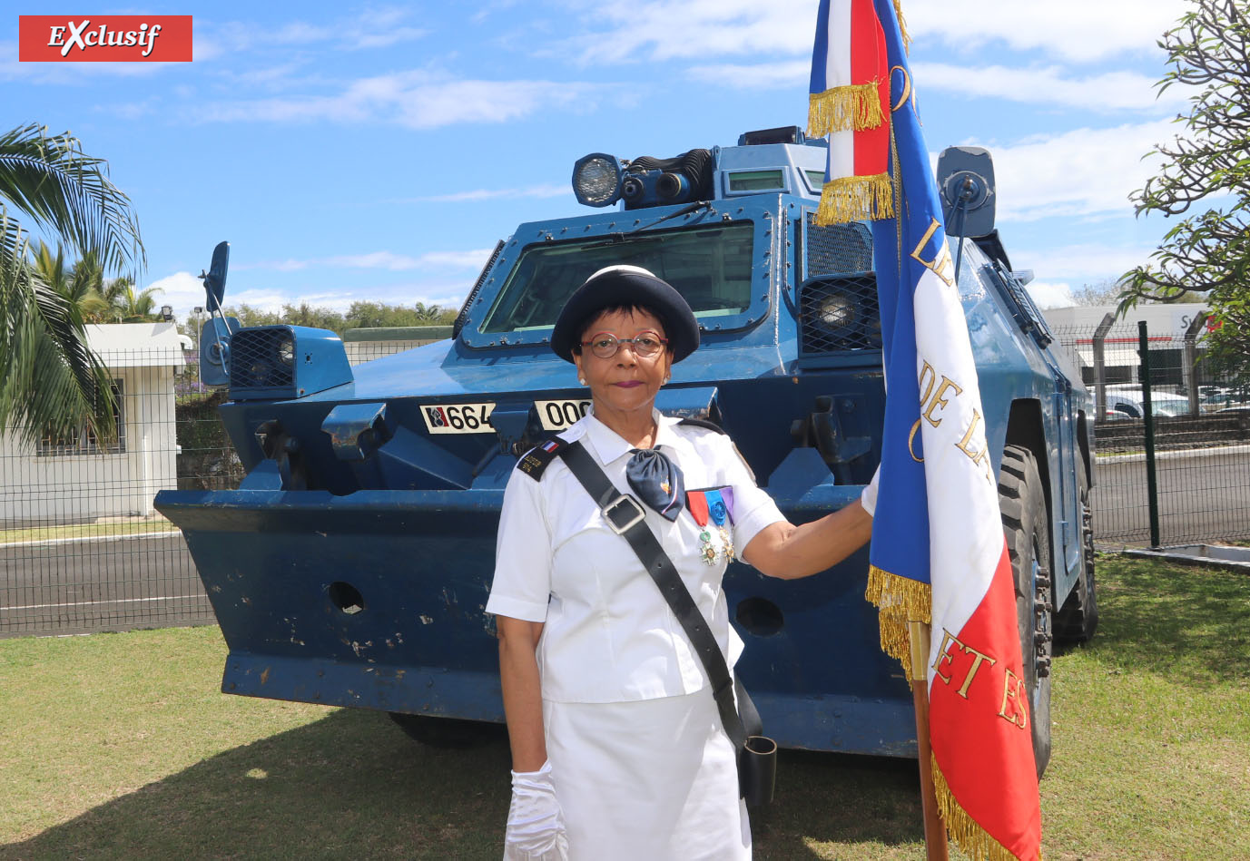 Dominique Dambreville, porte drapeau