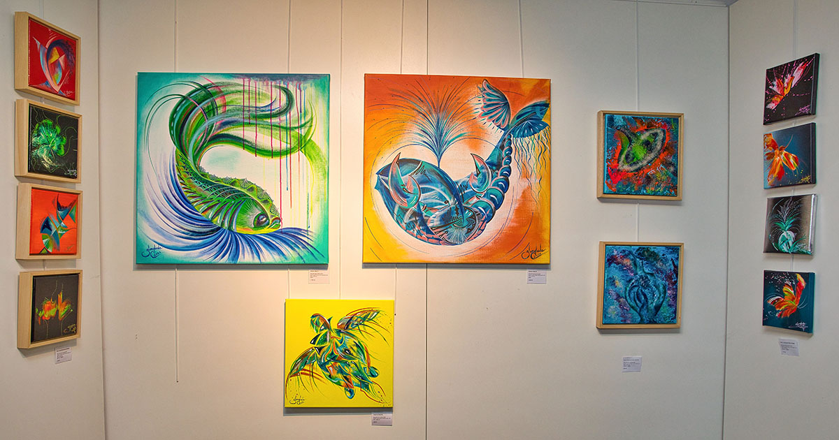 Expo de Sandrine Langlade: "Feux de joie" à la Cité du Volcan