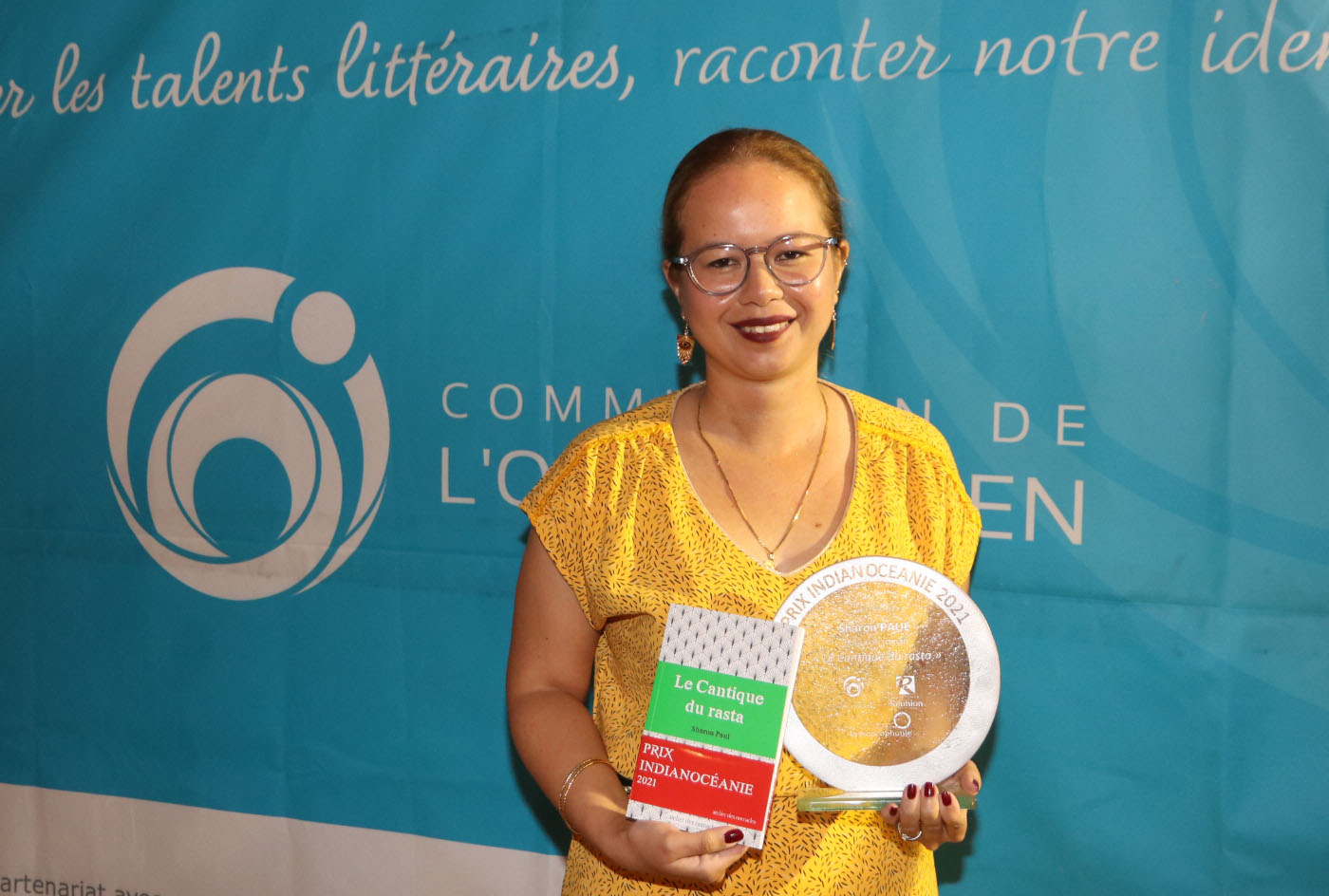 Sharonne Paul, gagnante du Prix Indianocéanie 2021