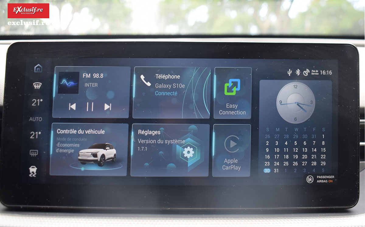 Le menu de l'écran central Le menu de l'écran central