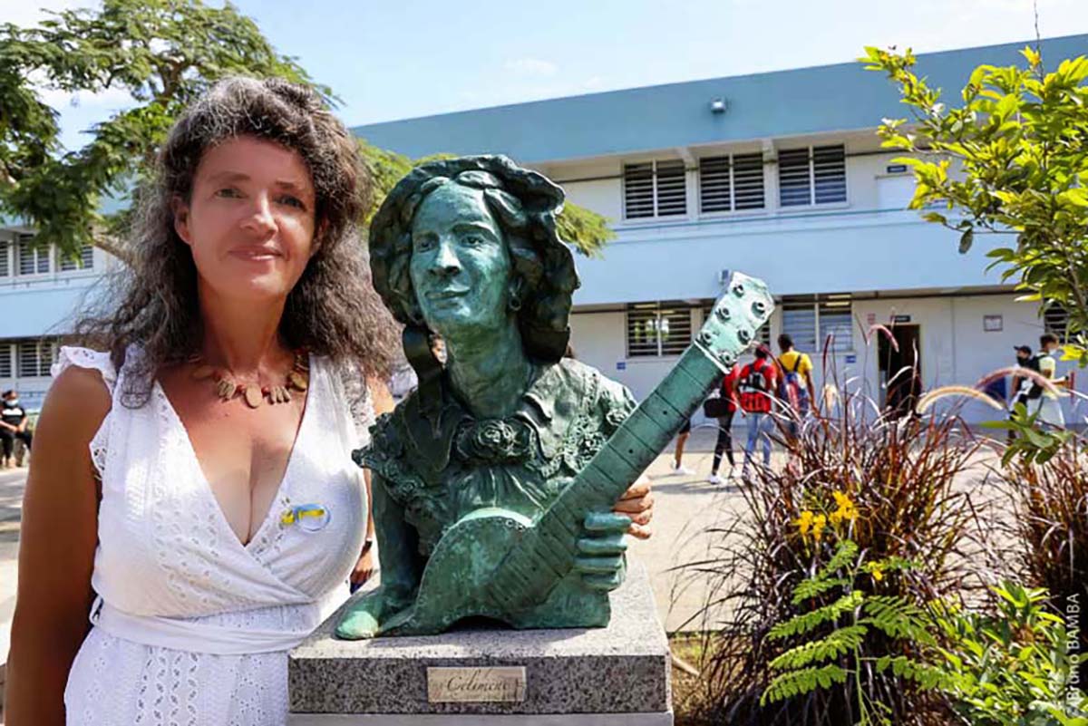 Journée de la Femme: un buste pour Célimène à Saint-Paul