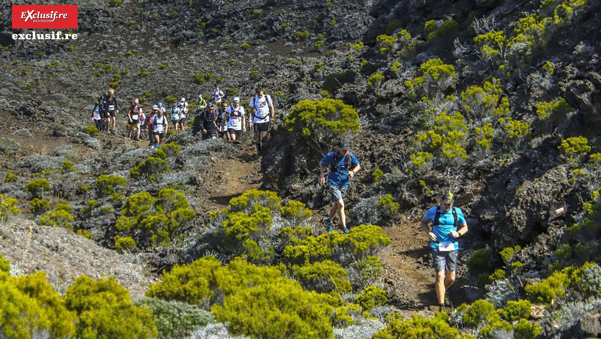 Un paysage extraordinaire sur le parcours du Trail du Volcan