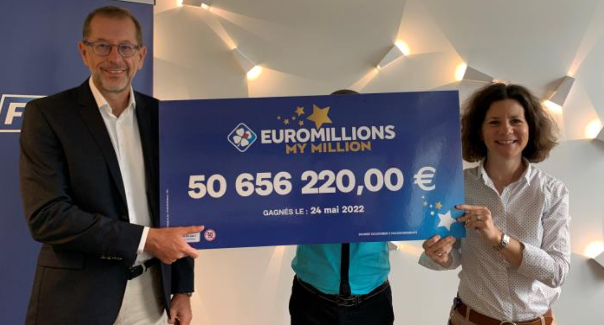 Frédéric Vézy, responsable de l’agence FDJ de La Réunion, et Isabelle Cesari, responsable des relations gagnants du groupe FDJ. Le gagnant se cache derrière, il sera peut-être reconnu par la couleur de sa chemise! Frédéric Vézy, responsable de l’agence FDJ de La Réunion, et Isabelle Cesari, responsable des relations gagnants du groupe FDJ. Le gagnant se cache derrière, il sera peut-être reconnu par la couleur de sa chemise!