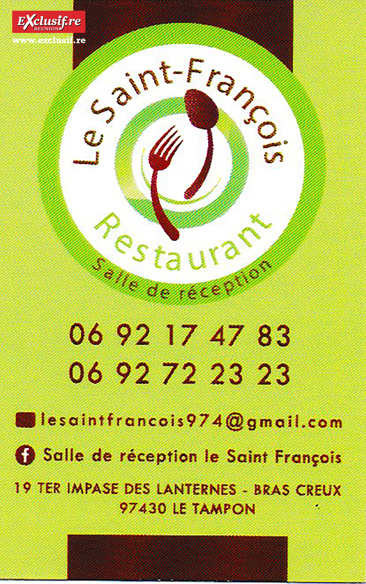 Restaurant Le Saint-François: un mini salon de mariage à Bras-Creux   