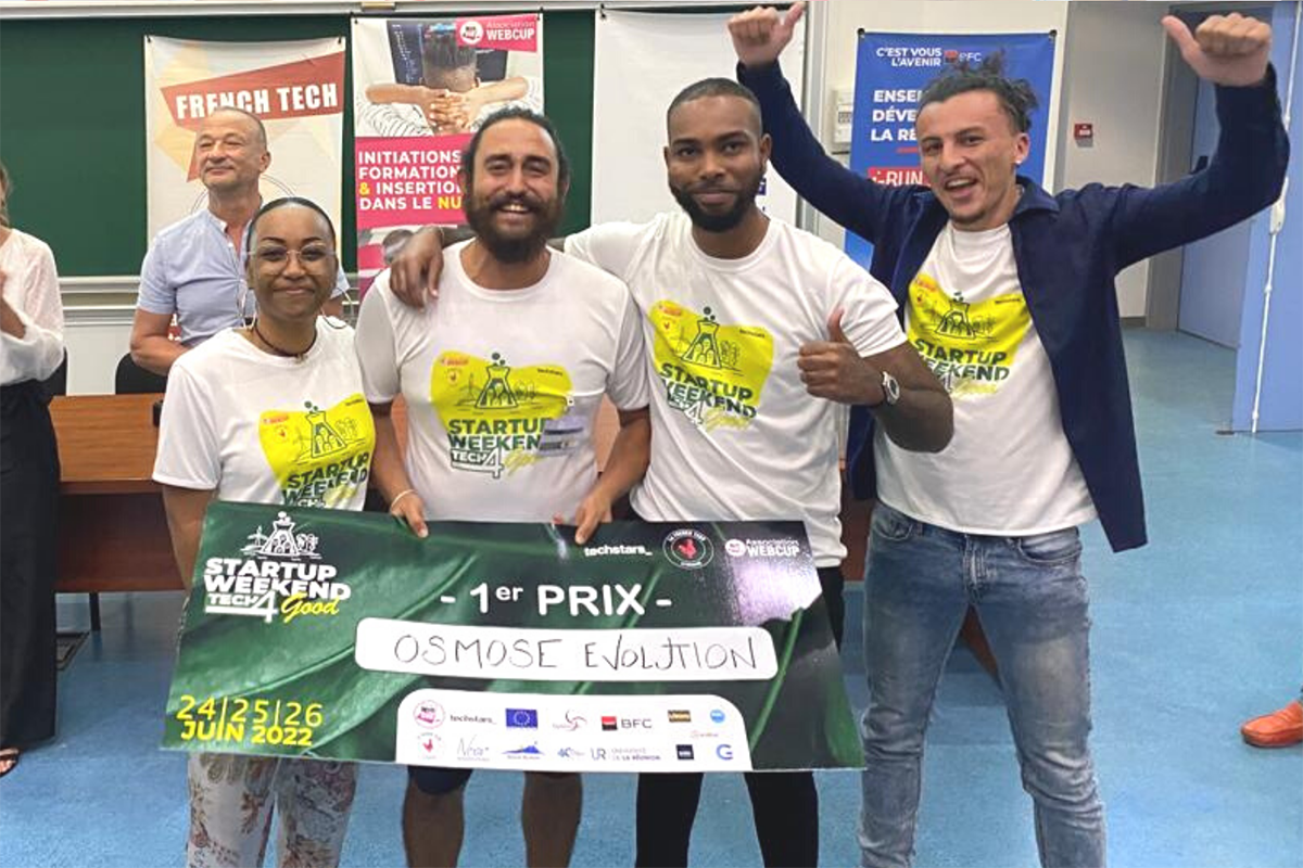 Gildas Kerneur 1er prix et son équipe