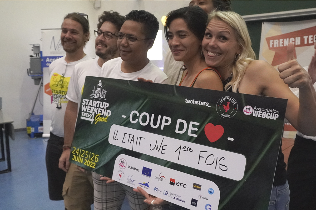 Murielle Prix coup de coeur et son équipe