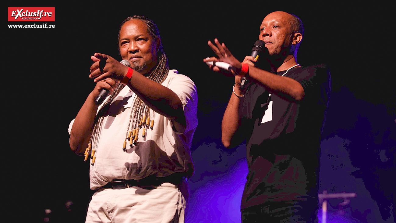 Francky et Max, animateurs de Freedom, étaient présents sur la scène Francky et Max, animateurs de Freedom, étaient présents sur la scène