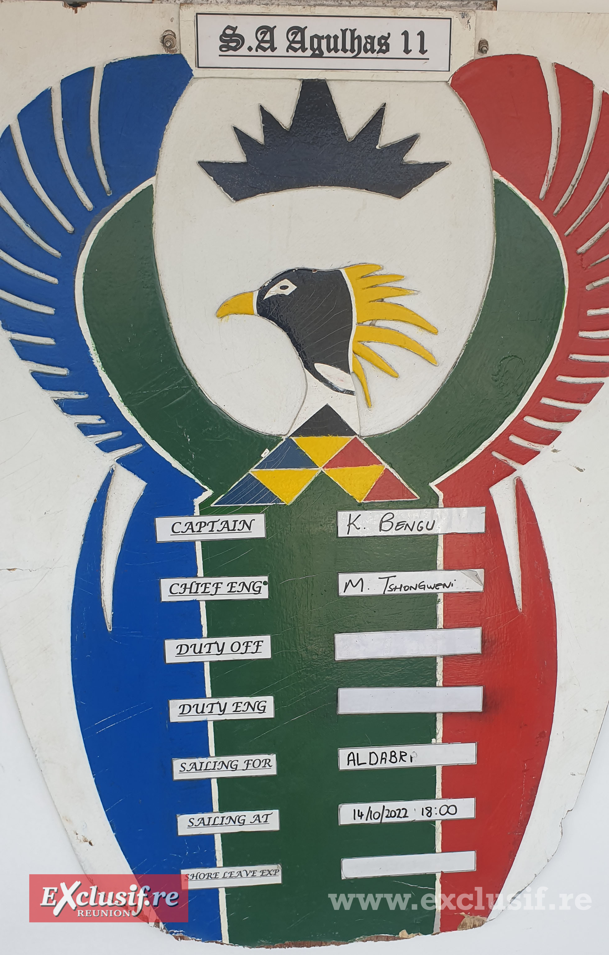Visite du S.A. Agulhas II, navire océanographique sud-africain, au profit de la SOI-FNMM