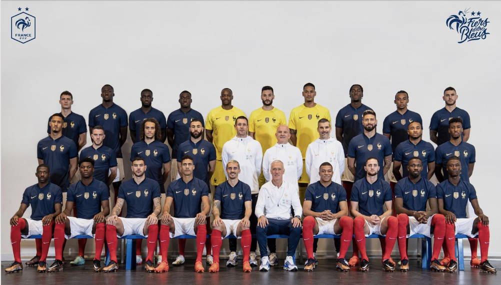 L'équipe de France (photo FFF)