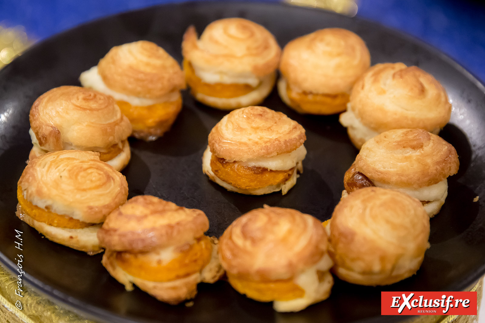 Mini-burgers feuilletés aux noix de saint-jacques