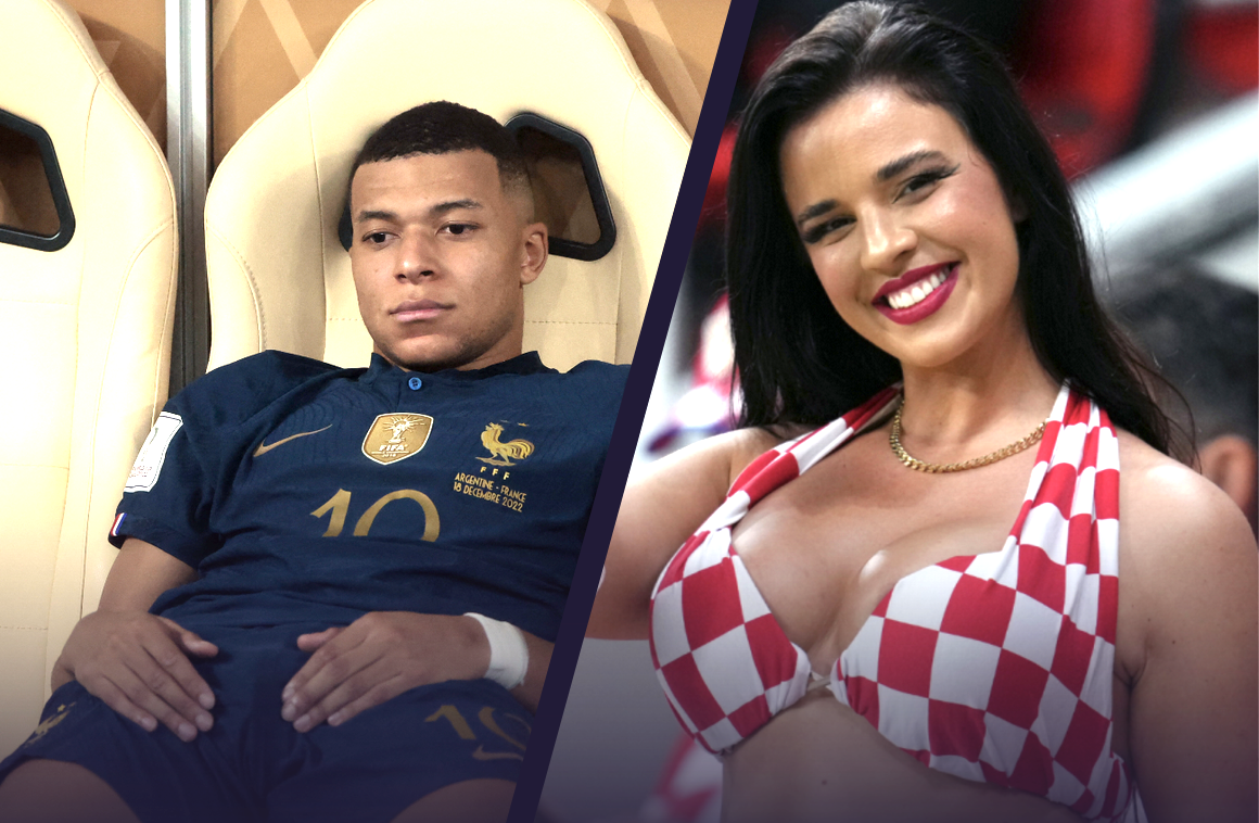 Kylian, dépité après la défaite en finale, a trouvé une admiratrice de charme et de chox en la personne d'Ivana