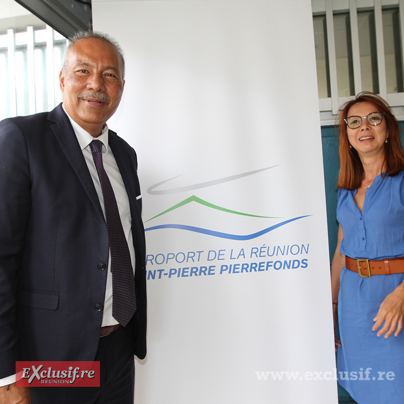 Bernard Von Pine et Sandrine Aho Nienne, du Conseil municipal de Saint-Pierre