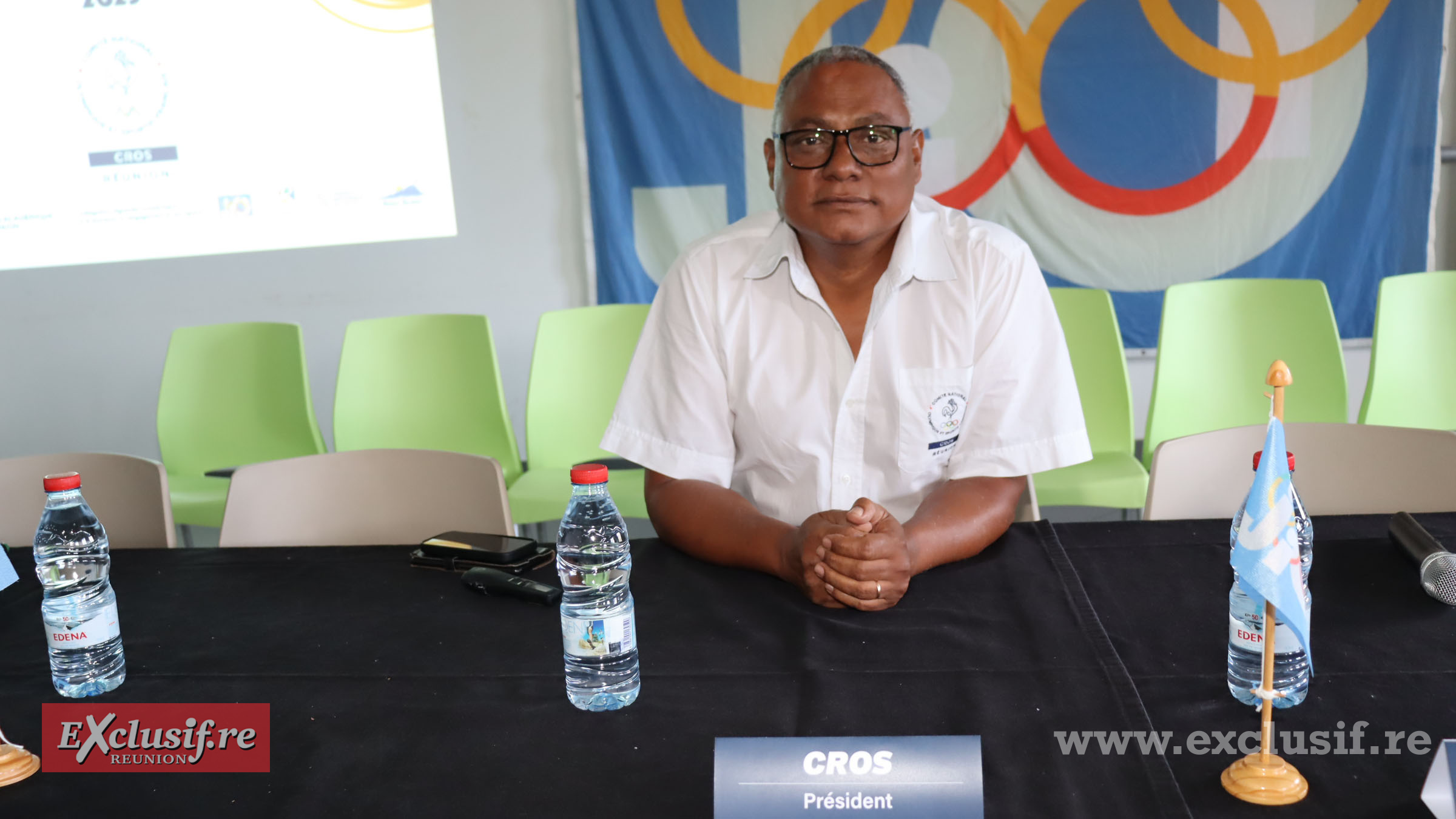 Claude Villendeuil, président du Comité Régional Olympique et Sportif Réunion