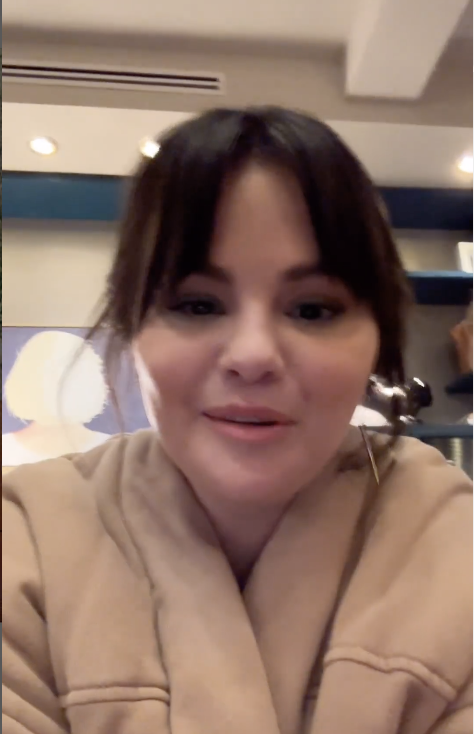 Selena sur une vidéo publiée en janvier