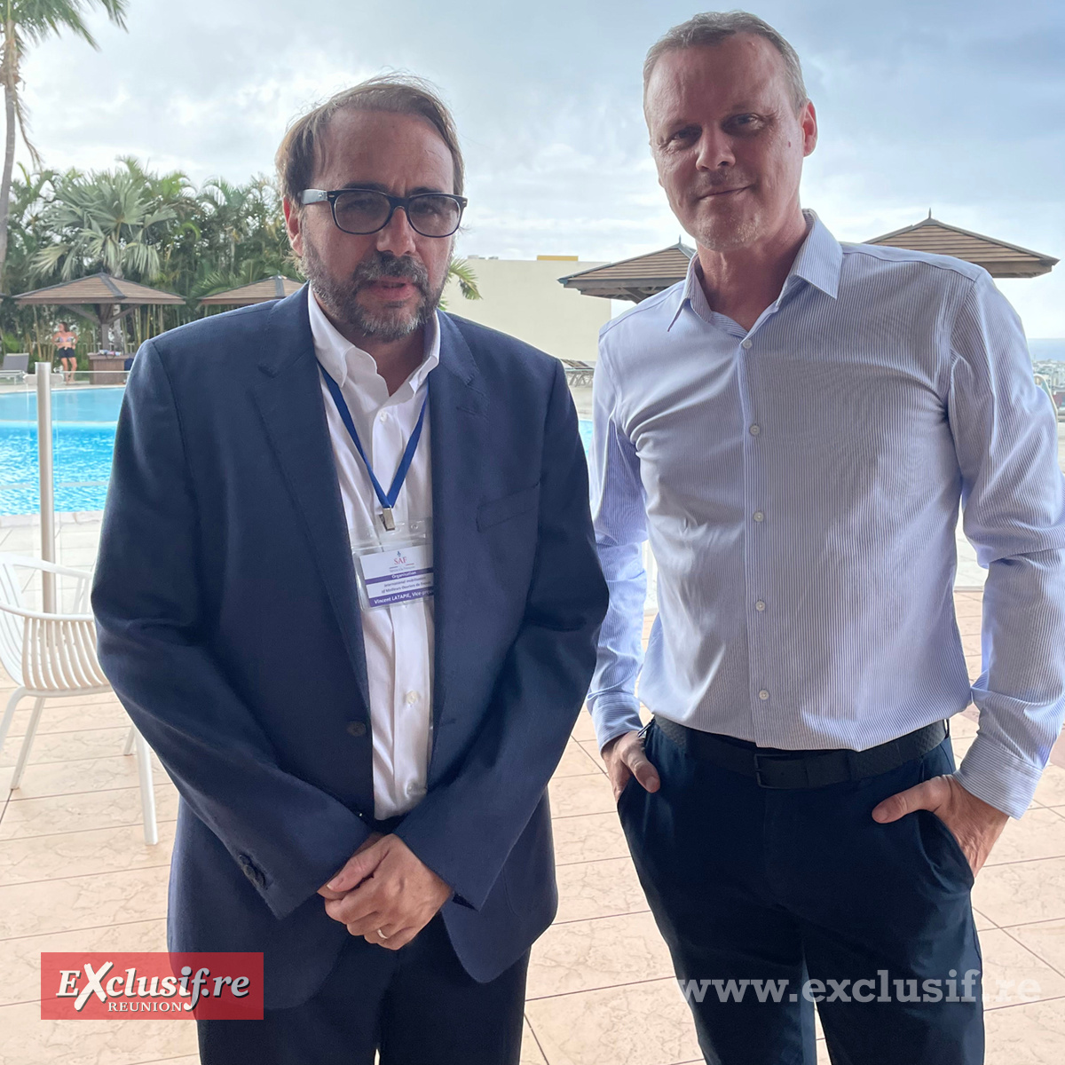 Vincent Latapie, vice-président de Service à la Française, et David Cailleux, président du groupe Caves Nicolas