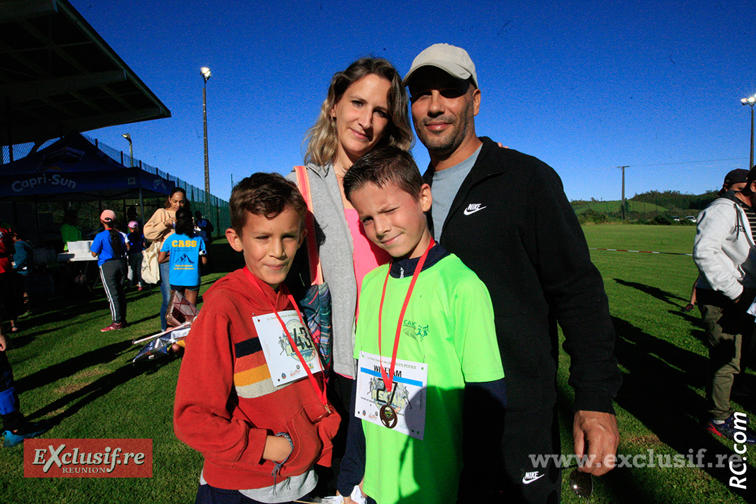 William K/Bidy est un habitué des podiums, ici en famille