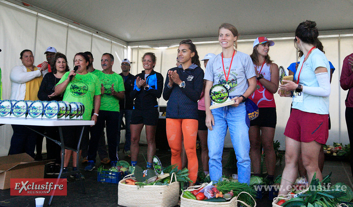 Le podium des féminines