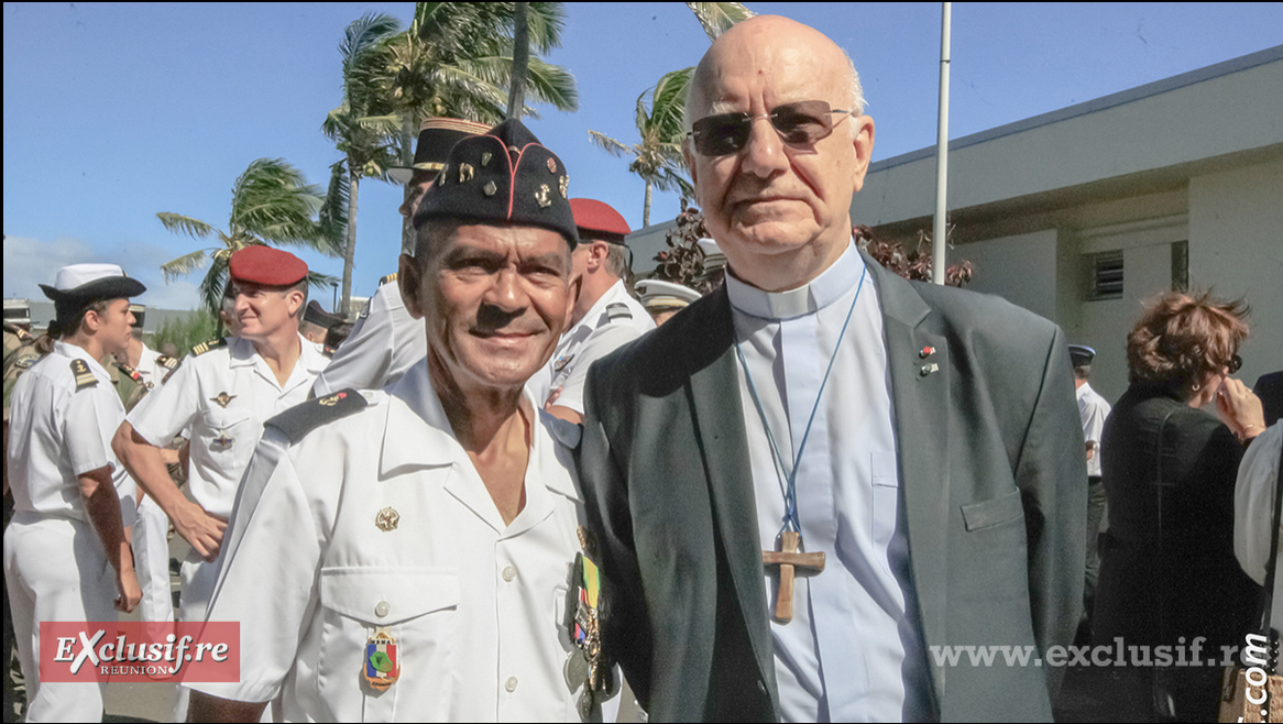 Monseigneur Gilbert Aubry était présent