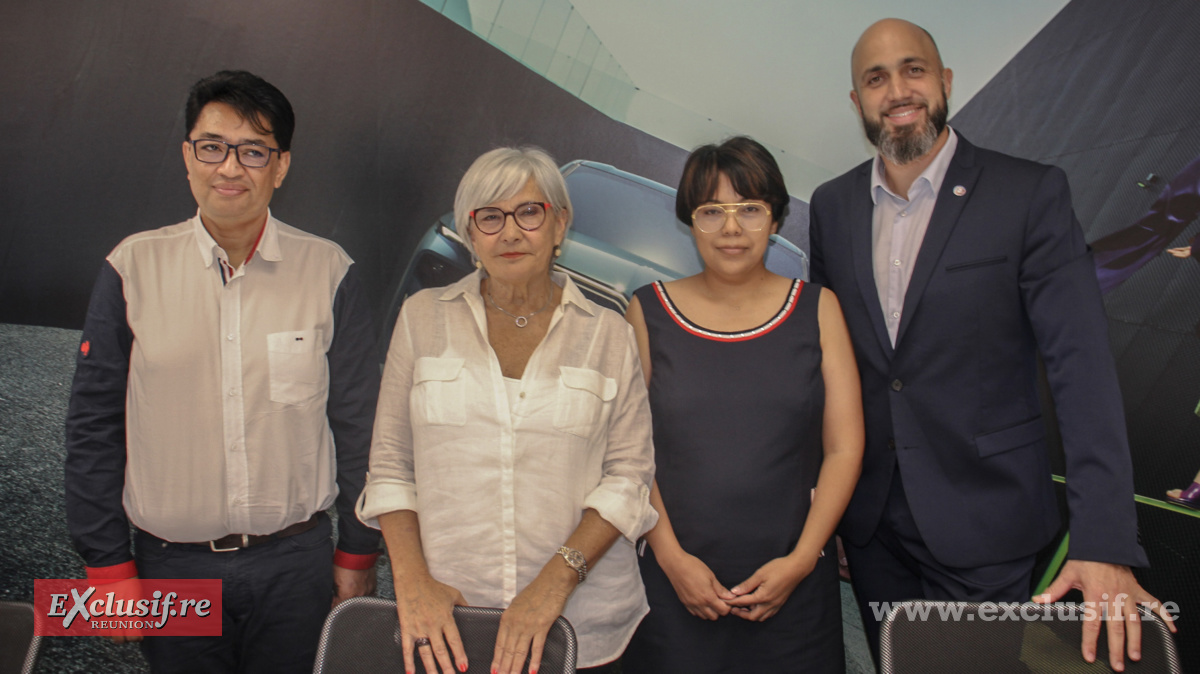 Mamisoa Rajoel, Michèle Mouton, Muriel Rajoel, présidente de l'ASA Réunion, et Damien Vally, chef de ventes Leal Réunion