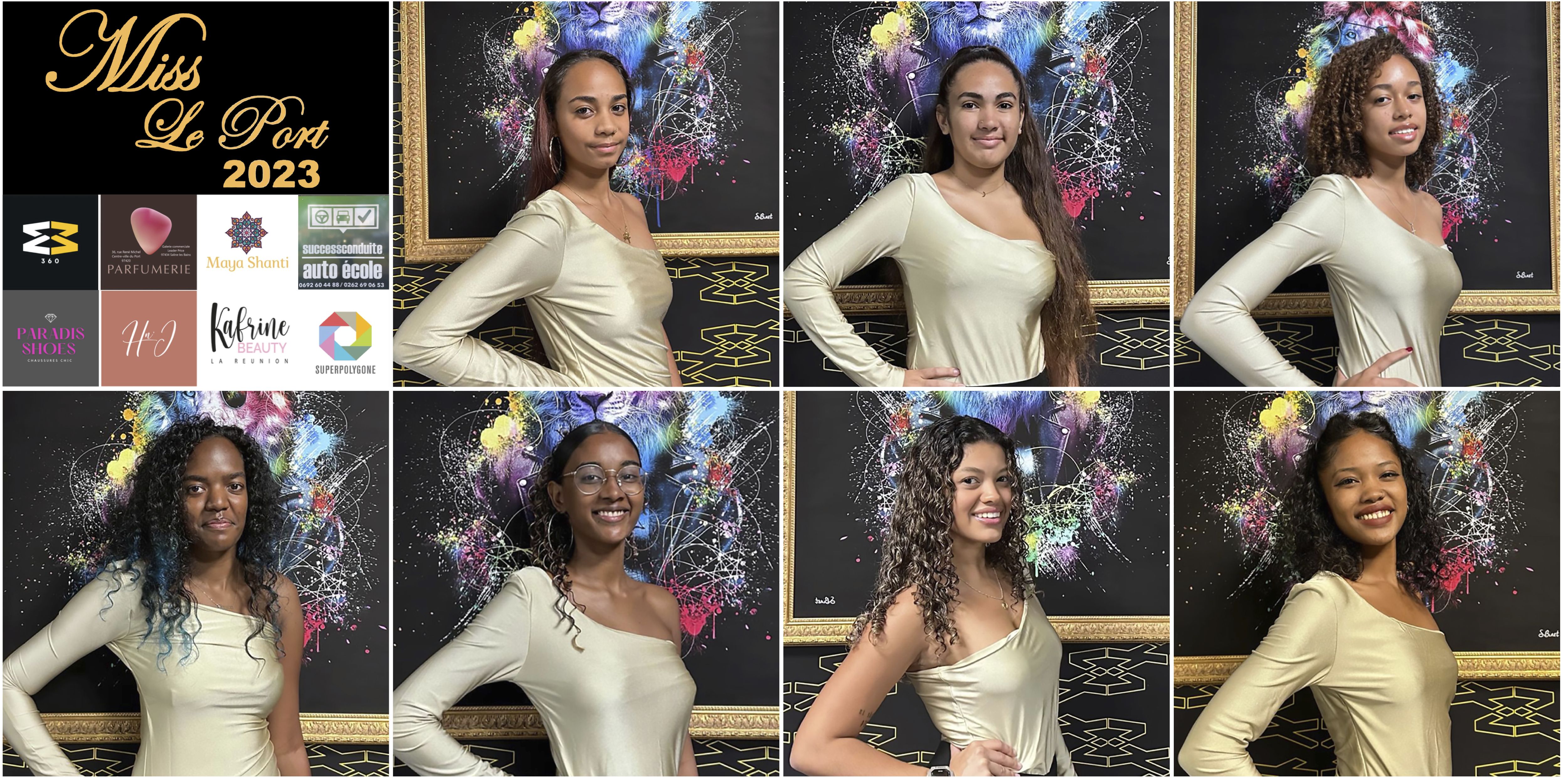 Les 7 candidates Miss Le Port 2023
