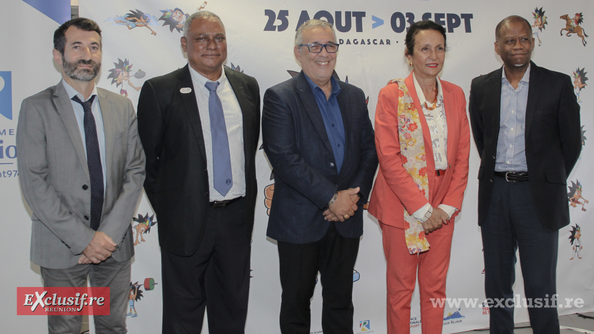 Manuel Berthou, Claude Villendeuil, Gilles Hubert, Huguette Bello, et Joseph Bréma