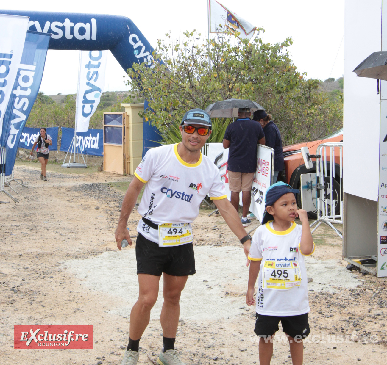 Patrice Chane Seem a choisi cette année d'accompagner son fils sur les 7 km du petit parcours