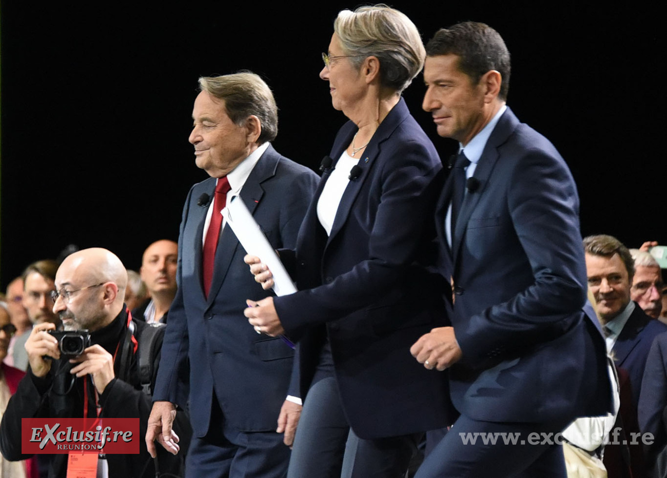 Accueil de la Première ministre, Elisabeth Borne par André Laignel et David Lisnard
