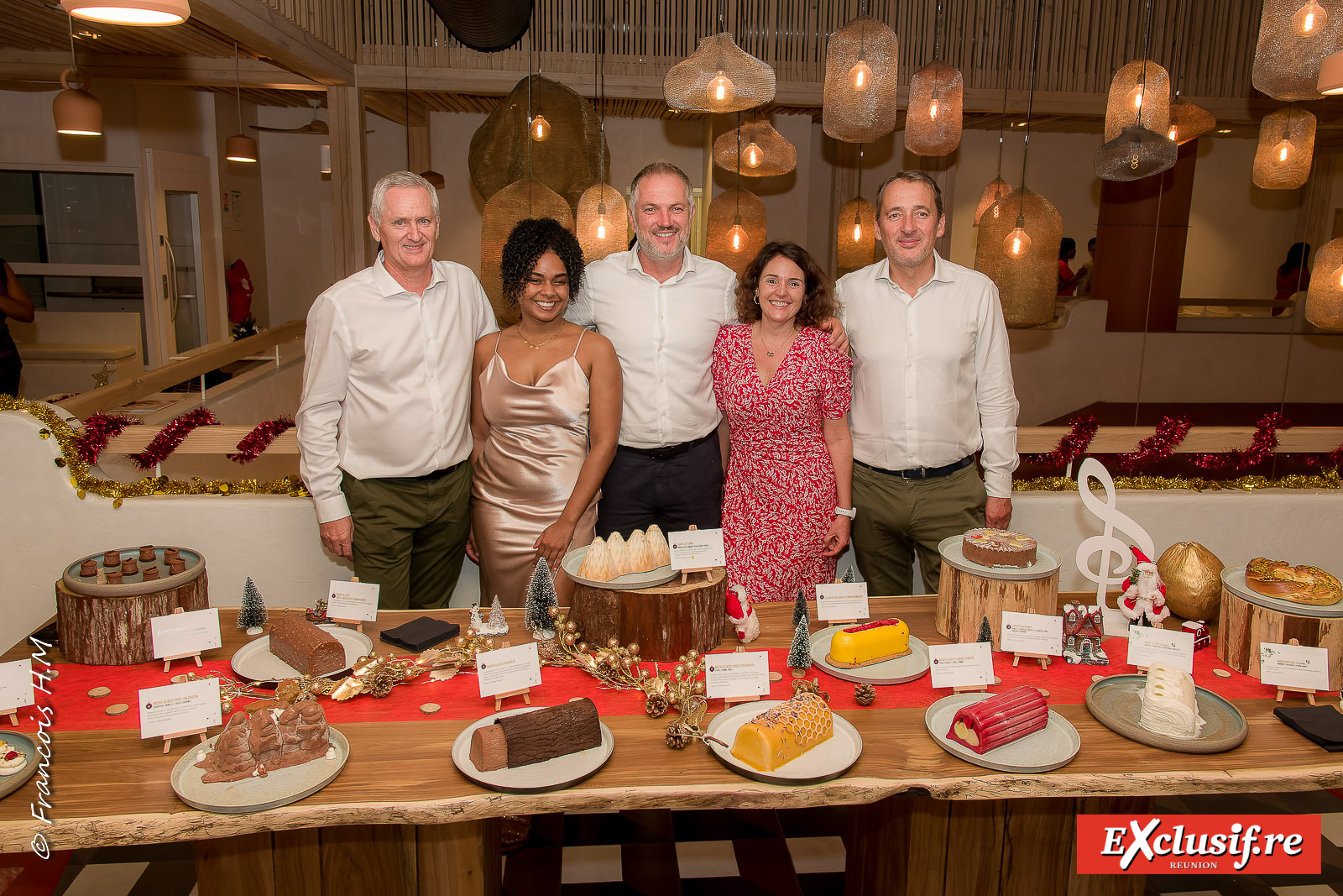 Bruno Guilleminot, directeur général Picard Réunion, Tracy Mulot, chargée de Marketing et Communication Picard Réunion, Philippe Maître, directeur commercial Picard France, Delphine Vincent, directrice Marketing Picard Réunion, et Yvan Audiau, responsable Franchise France et DOM TOM