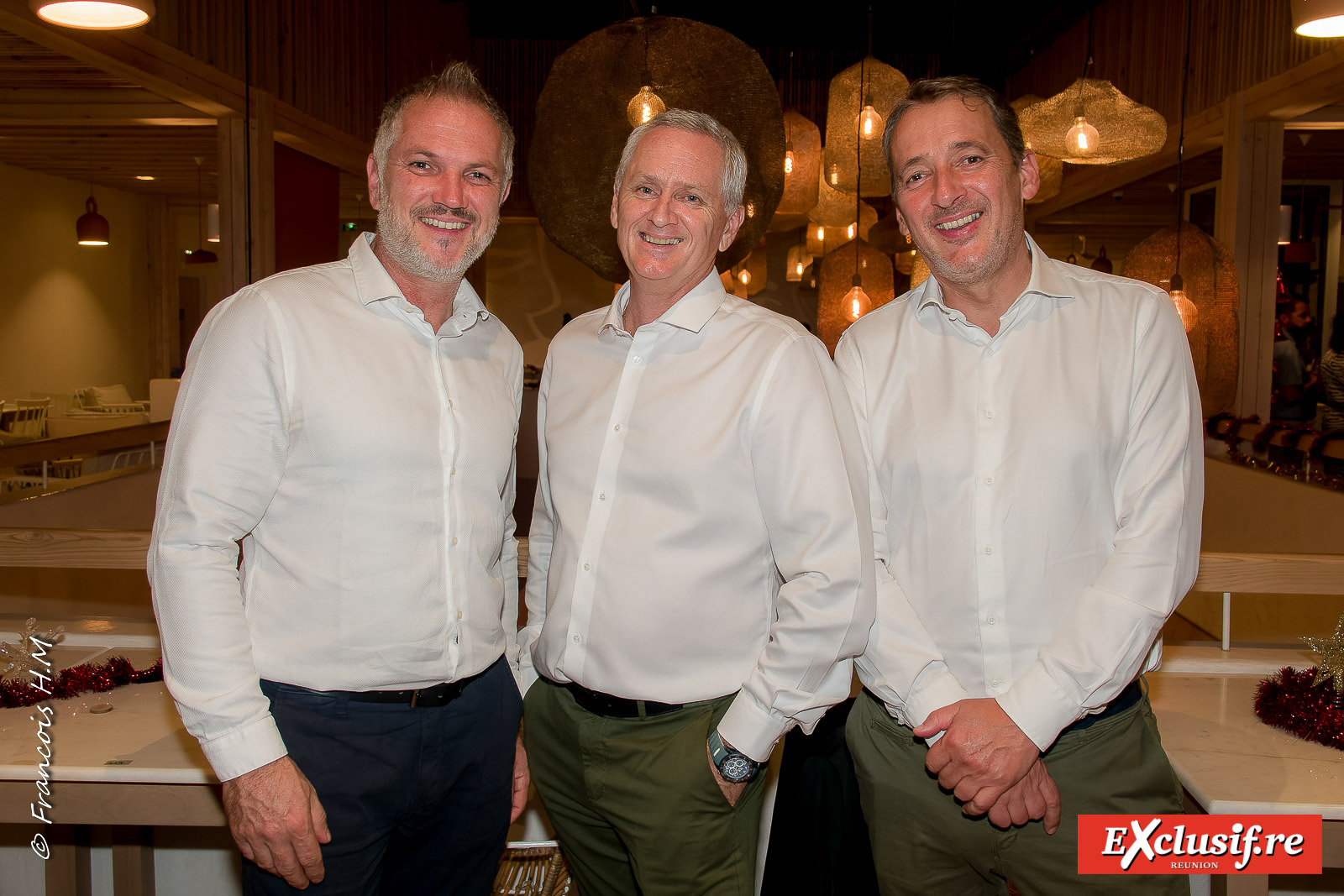 Philippe Maître, directeur commercial Picard France, Bruno Guilleminot, directeur général Picard Réunion, et Yvan Audiau, responsable Franchise France et DOM TOM