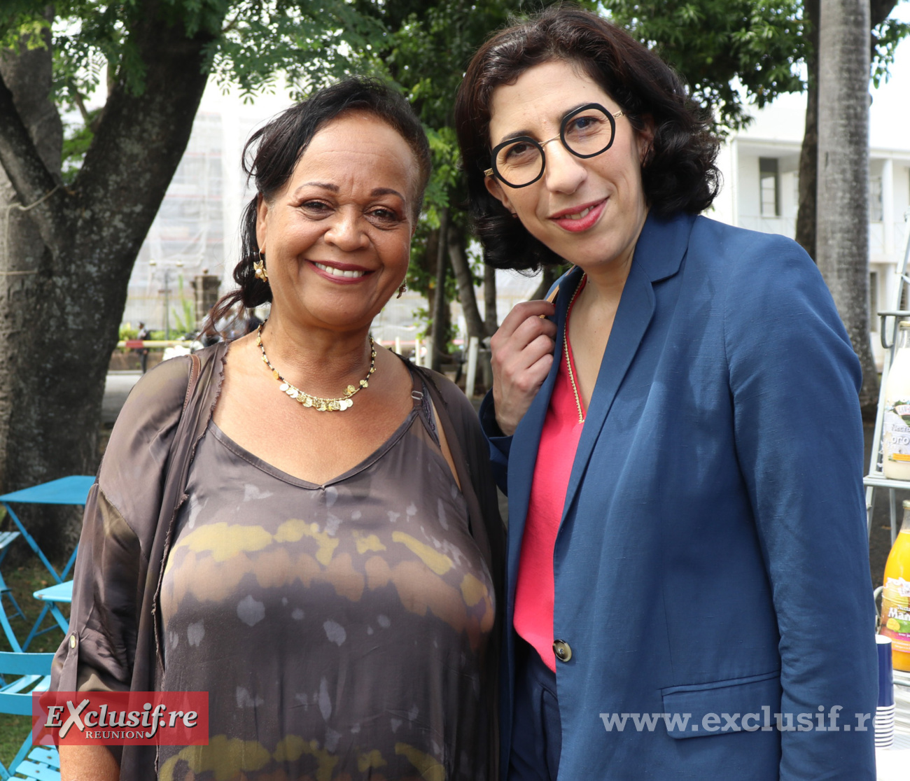 Sonia Bardinot, élue déléguée à la Culture à Saint-Denis, avec la ministre Rima Abdul-Malak
