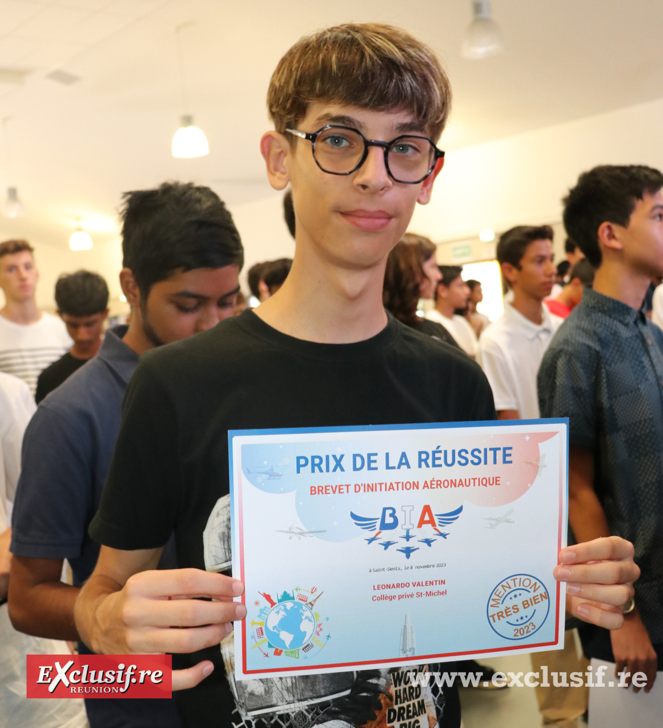 Cérémonie de remise des diplômes du Brevet d’Initiation Aéronautique (BIA): photos