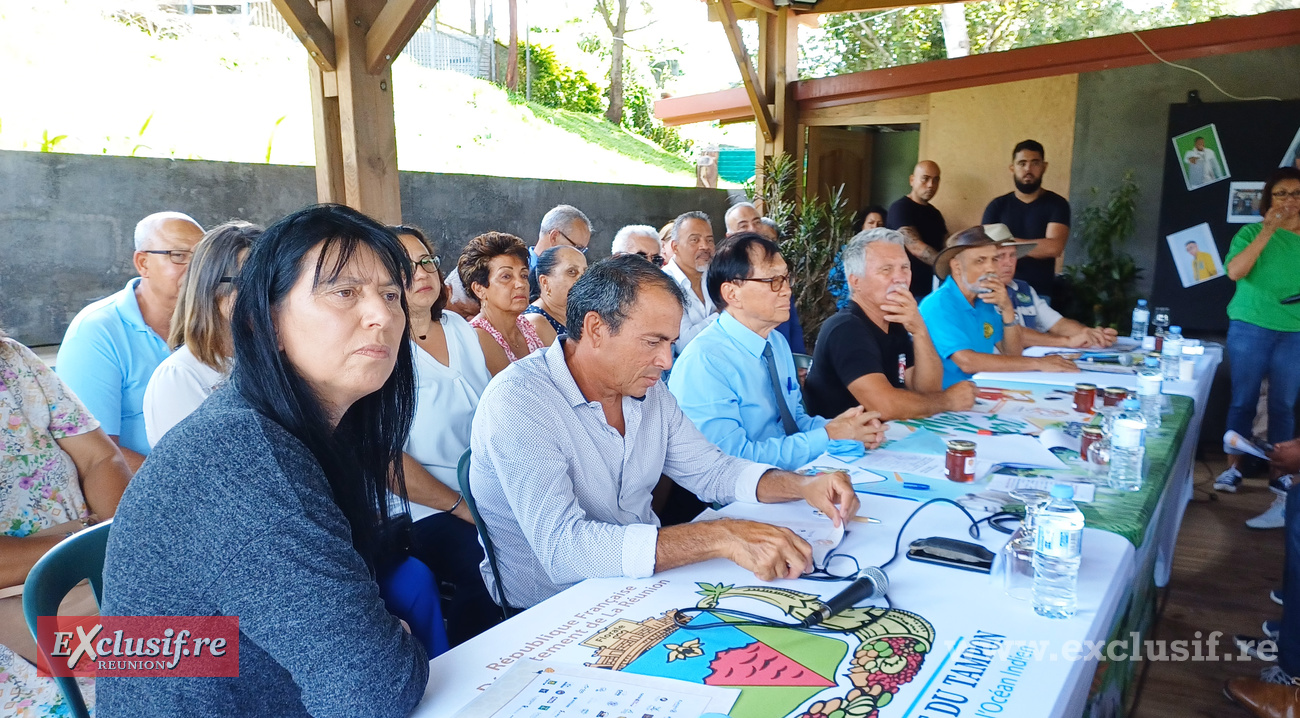 Mobilisation générale de l'équipe de Miel Vert 2024 autour du maire André Thien Ah Koon