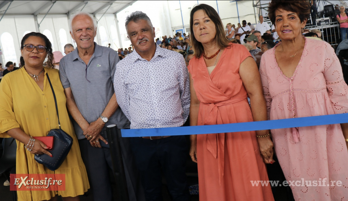 Les élu.e.s du conseil municipal du Tampon présents ce jour-là: Liliane Abmon, Jack Gence, Josian Soubaya Soundrom, Marie-Claire Boyer, et Gilberte Lauret-Payet